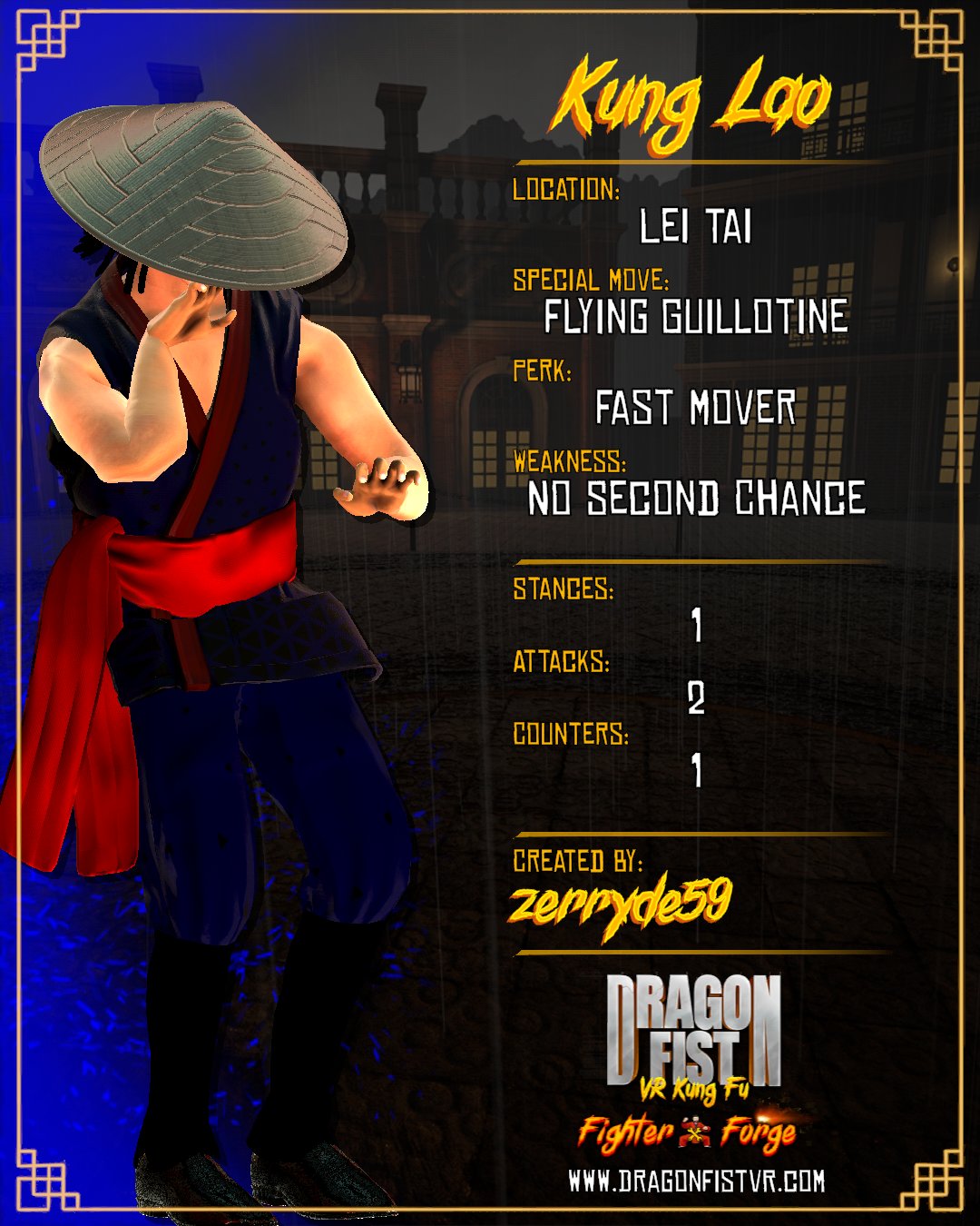 Kung Lao - Created By: zerryde59